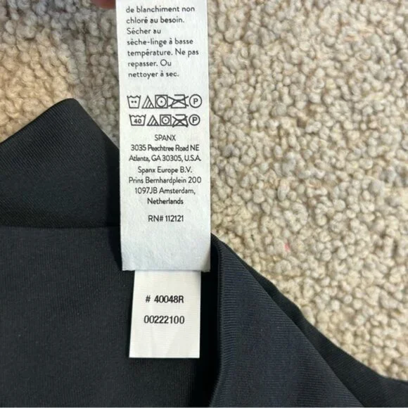 Spanx Ecocare thong black underwear panties Sz XS NWT - Picture 10 of 11